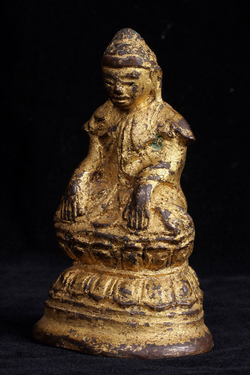 Extremely Rare Early 18C Bronze Burmese Shan Buddha # DW010