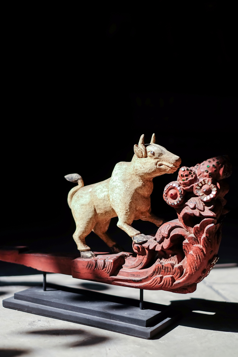 Extremly Rare 19C Thai Hanuman Temple Decolation #OF90002