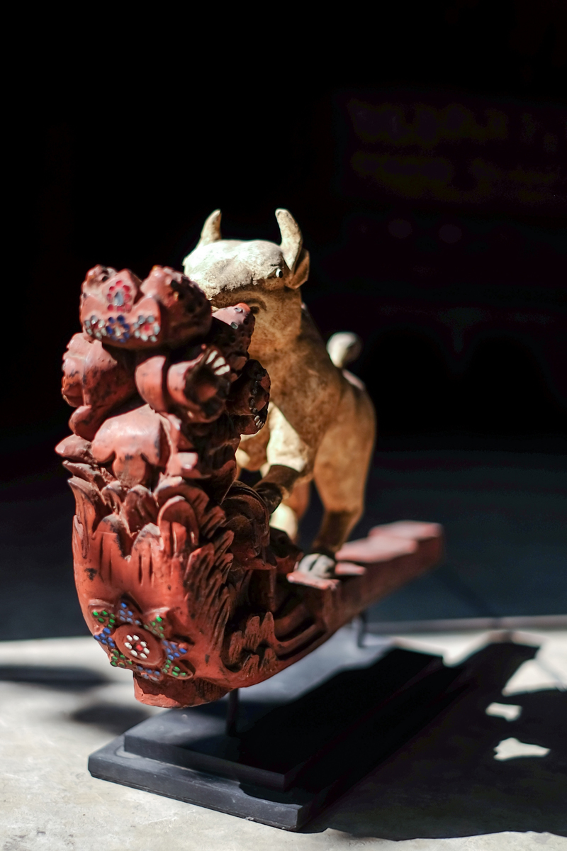 Extremly Rare 19C Thai Hanuman Temple Decolation #OF90002