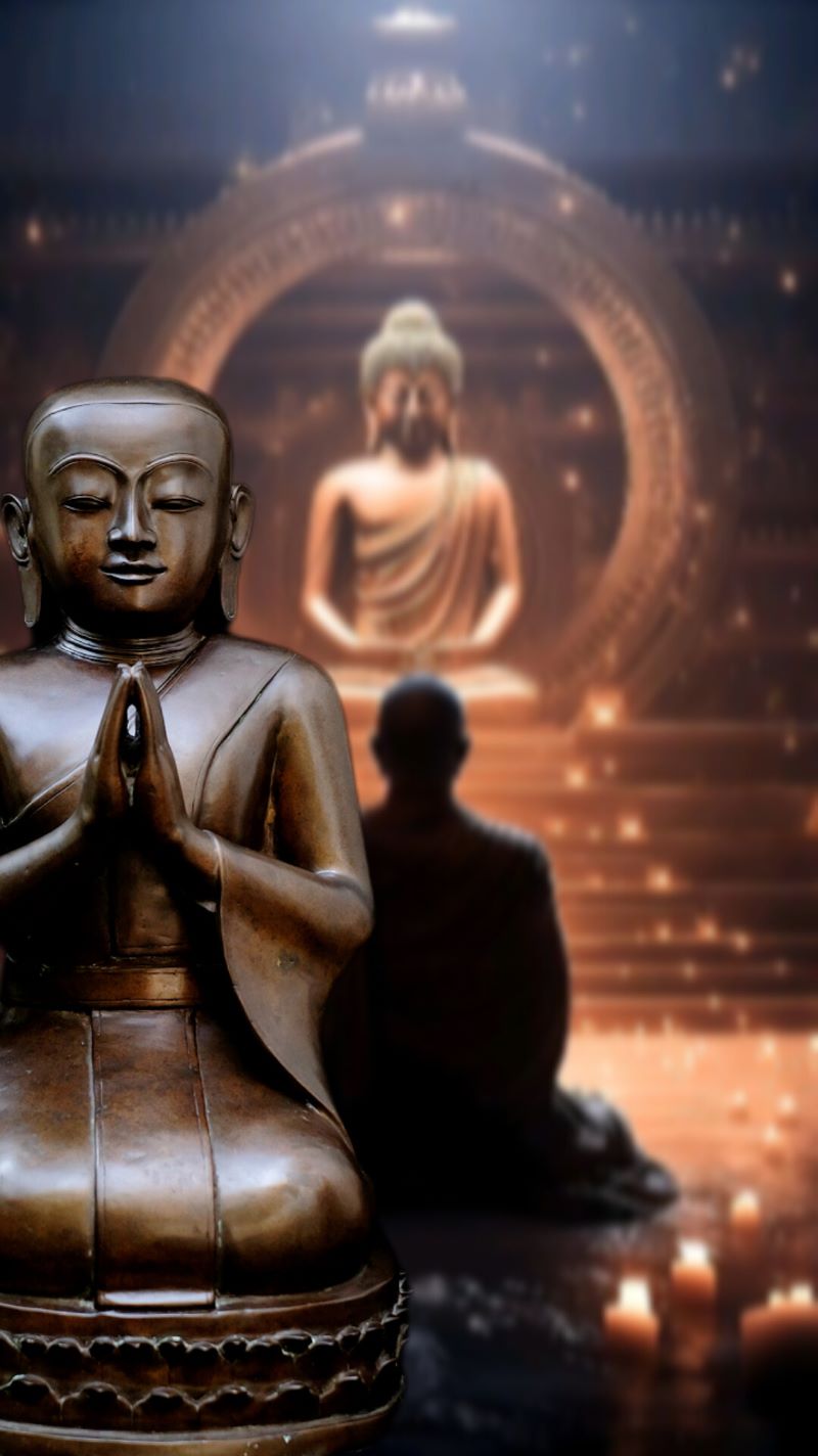 #monk #monks #buddhistmonk #statue #antiquebuddhas #antiquebuddha