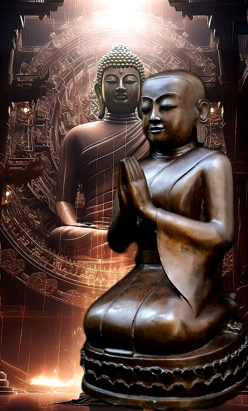 #monk #monks #buddhistmonk #statue #antiquebuddhas #antiquebuddha