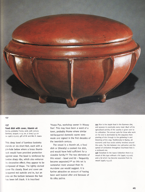 Extremely Rare Mid 20C Prome Lacquer Ware. #LW.804