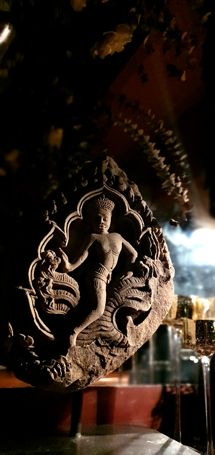 Extremely Rare 19C-20C A Pair of Wood Lanna Temple Buddhist Door