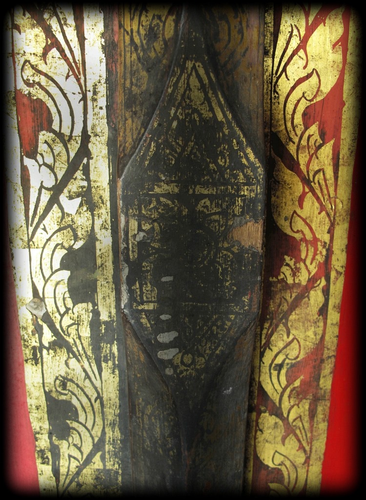 Extremely Rare 19C-20C A Pair of Wood Lanna Temple Buddhist Door