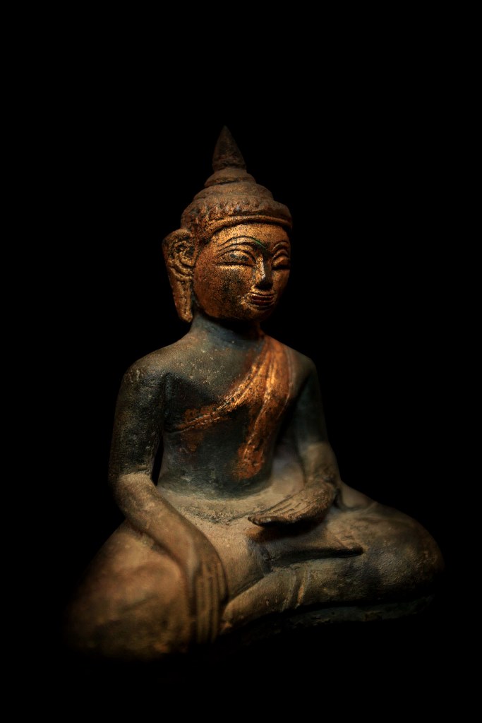 Extremely Rare Early 18C Bronze Laos Buddha #CA.07.24.C