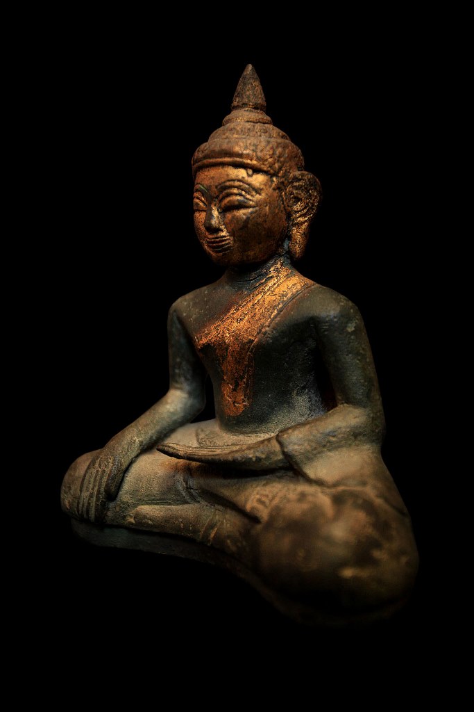 Extremely Rare Early 18C Bronze Laos Buddha #CA.07.24.C