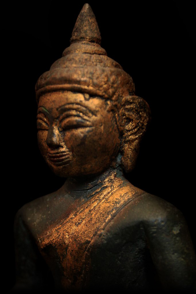 Extremely Rare Early 18C Bronze Laos Buddha #CA.07.24.C
