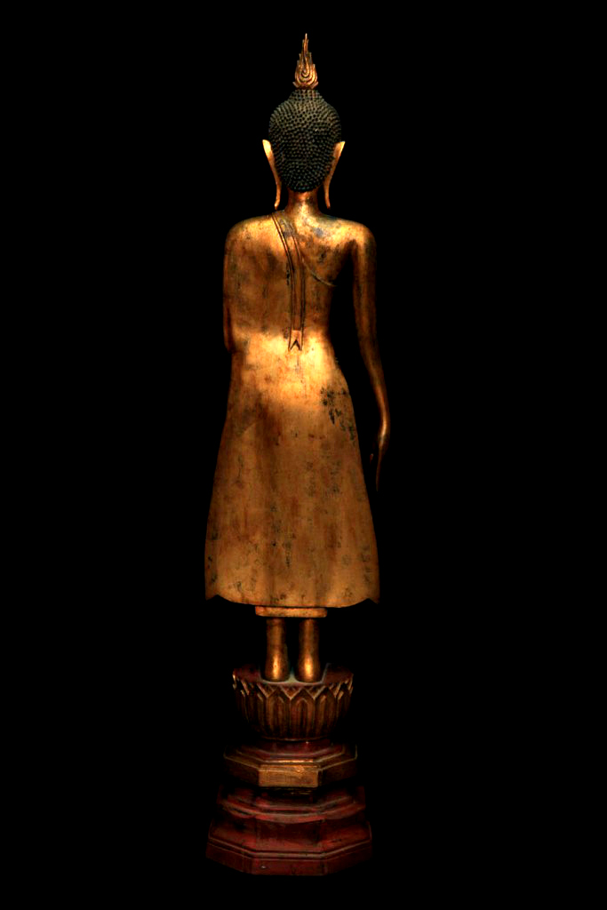 Extremely Rare 19C Wood Lanna Thai Buddha #BB107