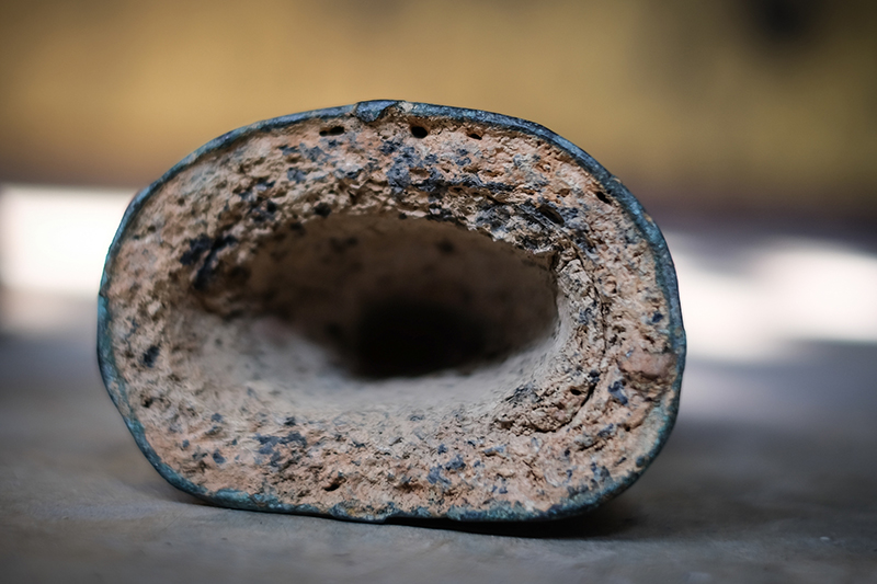 Extremely Rare 18C Bronze Chiangsang Buddha Head #BB307