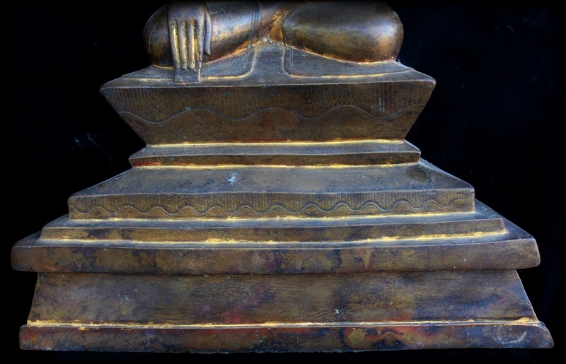 Extremely Rare 18C Bronze Burmese Shan Buddha # CA1015