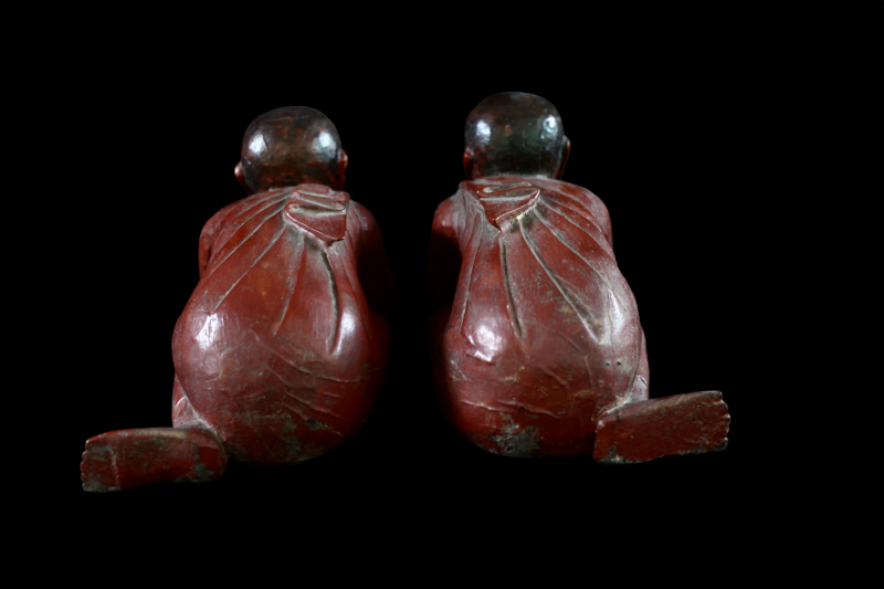 Extremely Rare 19C Wood Mandalay Monk #CA1013