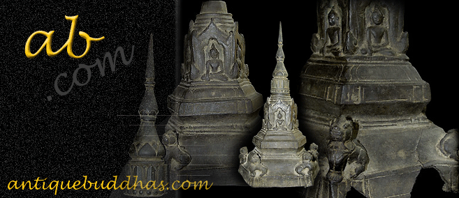 Extremely Rare 18C Bronze Shan Burmese Buddhist Shrine #AC1