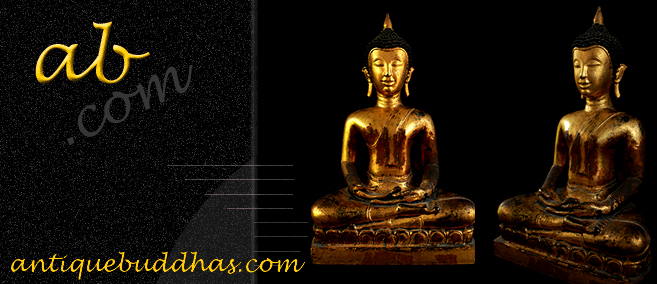 Extremely Rare 19C Wood Thai Lanna Buddha #AL.836