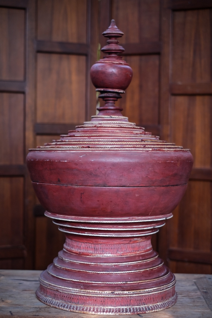 Extremely Rare Early 20C Pagan Lacquer Ware. #LW.809