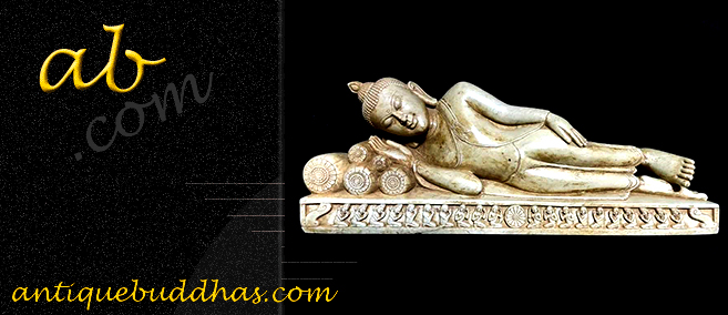 Antique Burmese Buddha votive tablet 