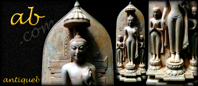 Antique Burma Buddha votive tablet 