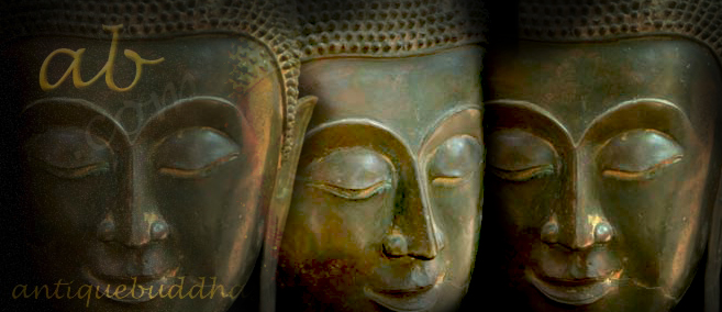 Extremely Rare 19C Bronze Mandalay Buddha Head #OF004-2
