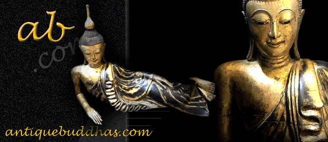 Extremely Rare 18C Wood Shan Buddha #OF039