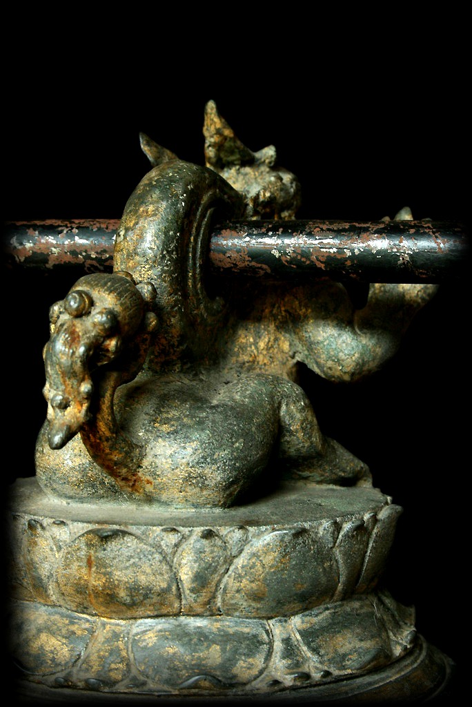 Extremely Rare Early 16C Bronze Pagun Temple Bell. #OF153