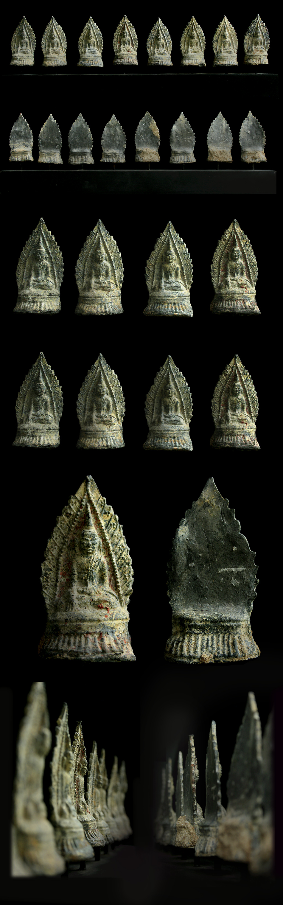 Extremely Rare 18C Stucco Shan Buddha #OF081
