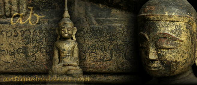 Extremely Rare 18C Wood Shan Burma Buddha #OF087