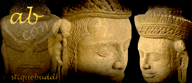 Extremely Rare 12C Sandstone Khmer Vishnu Head #RK.009