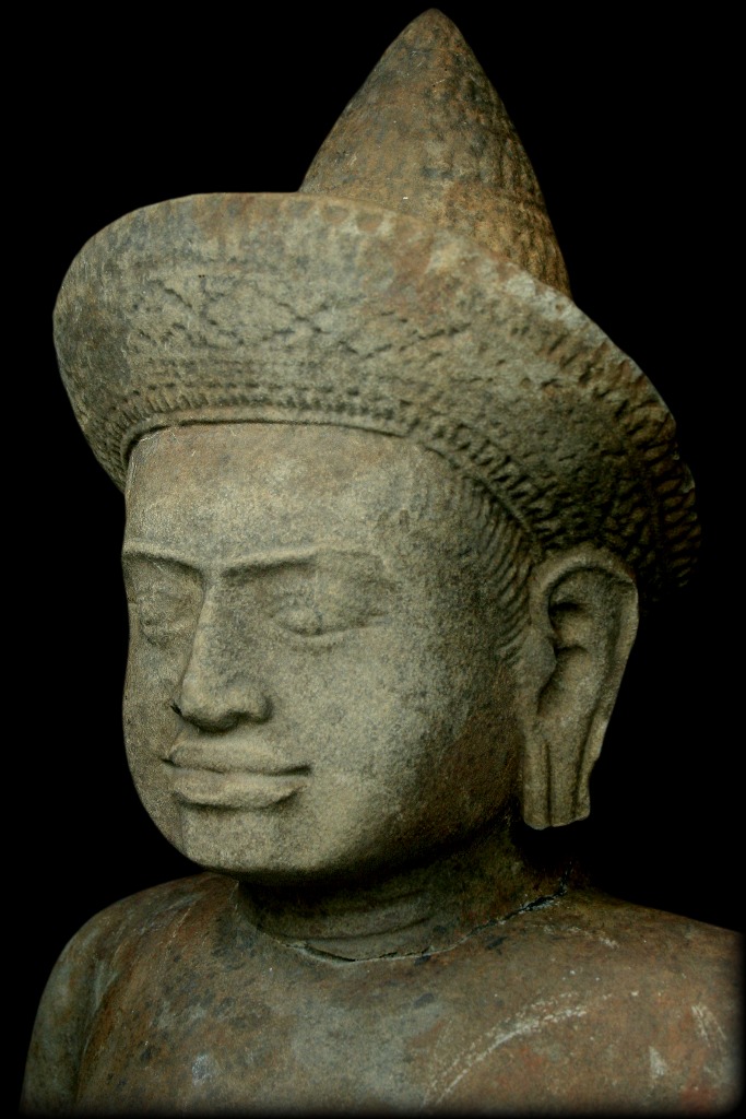 Extremely Rare 11C Sandstone Khmer Uma #RK.002