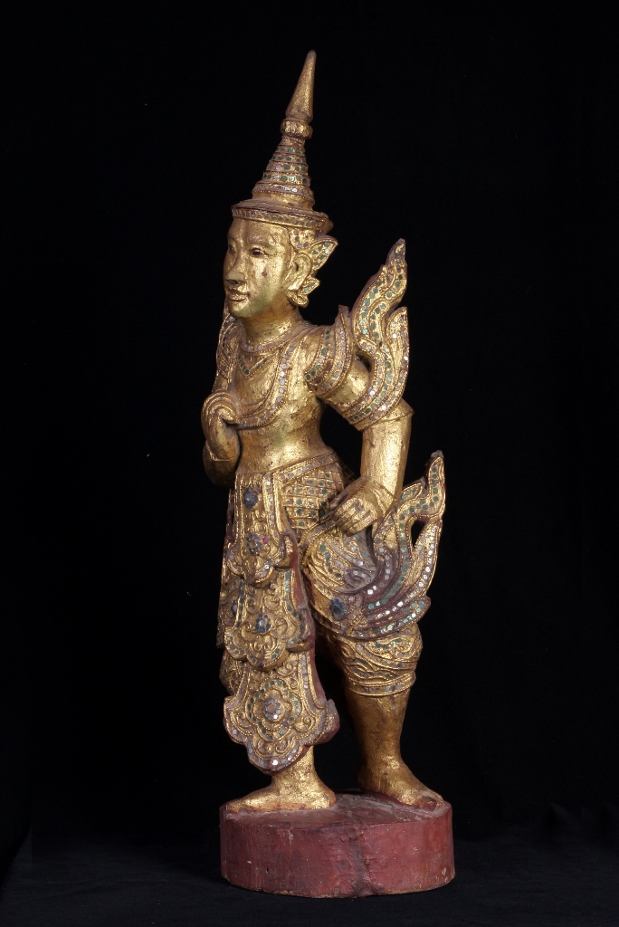 Early 19C Pair of Thai Temple Buddhist Scriptures #CA1014