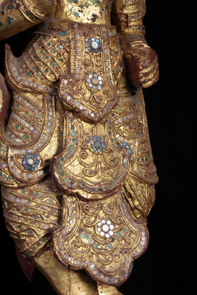 Early 19C Pair of Thai Temple Buddhist Scriptures #CA1014