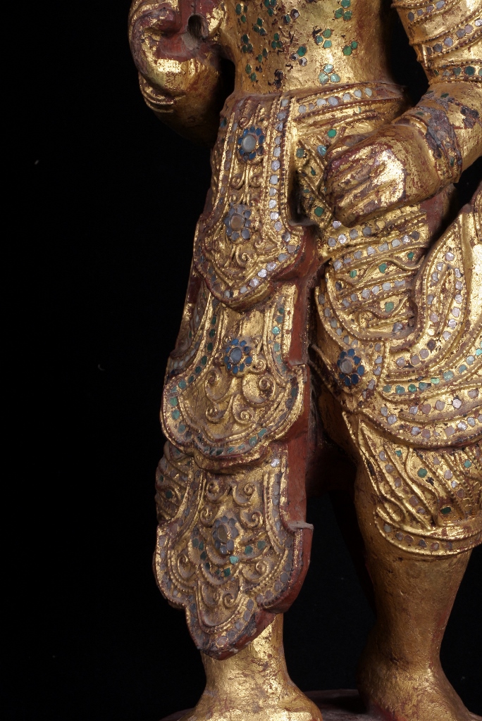 Early 19C Pair of Thai Temple Buddhist Scriptures #CA1014