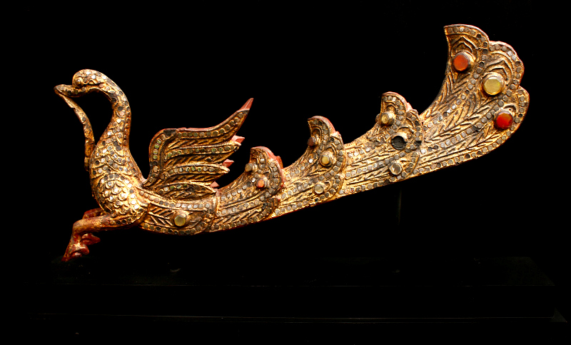 Burmese Temple decoration in the form of a Peacock 