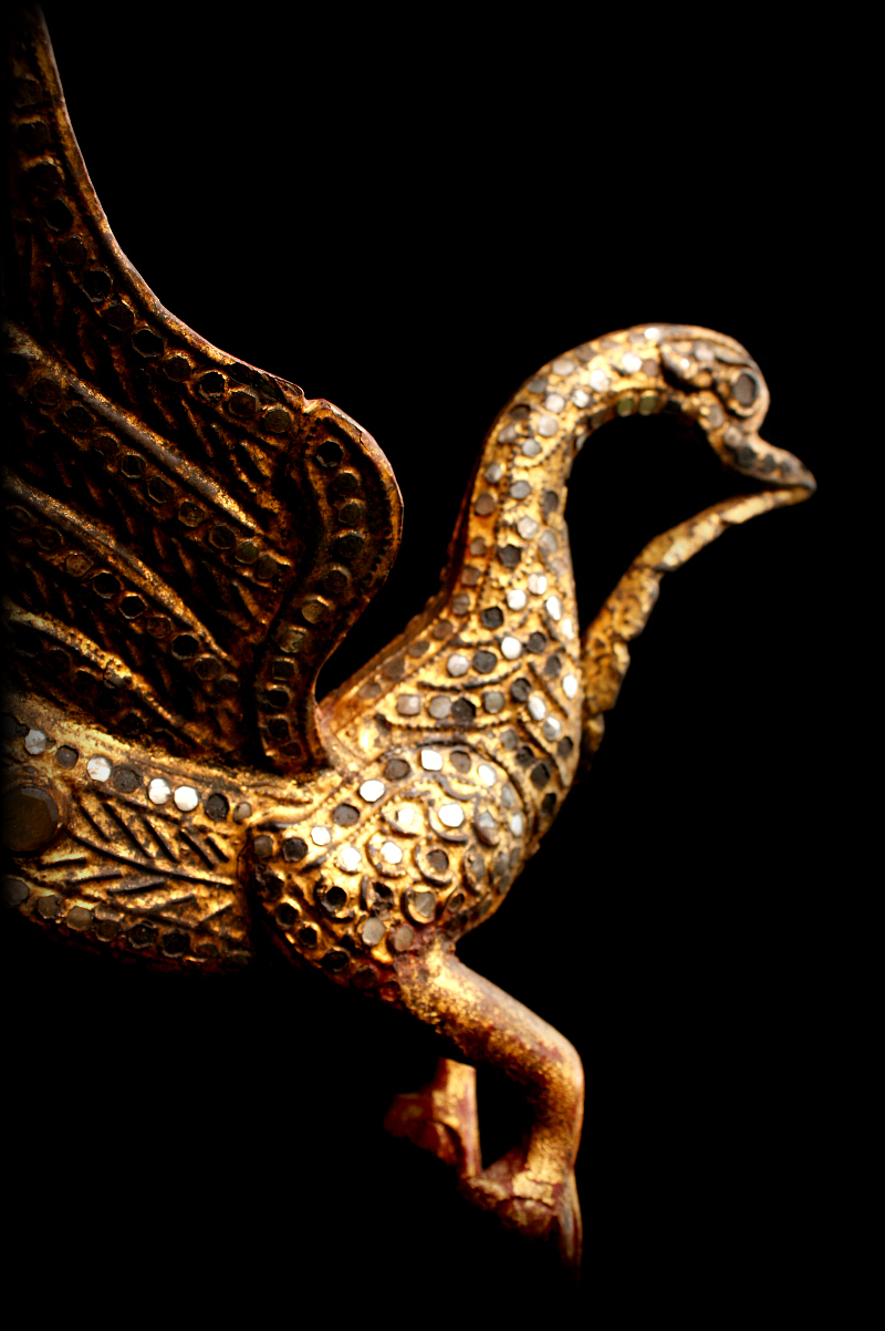 Burmese Temple decoration in the form of a Peacock 