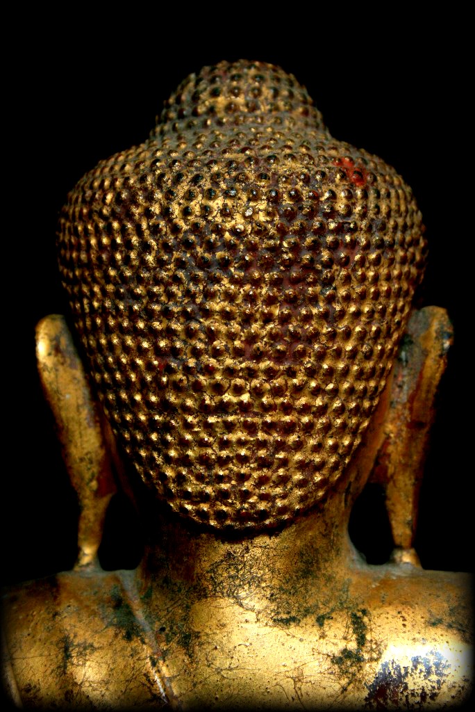 Extremely Rare 18C Bronze Burma Shan Buddha #068-2