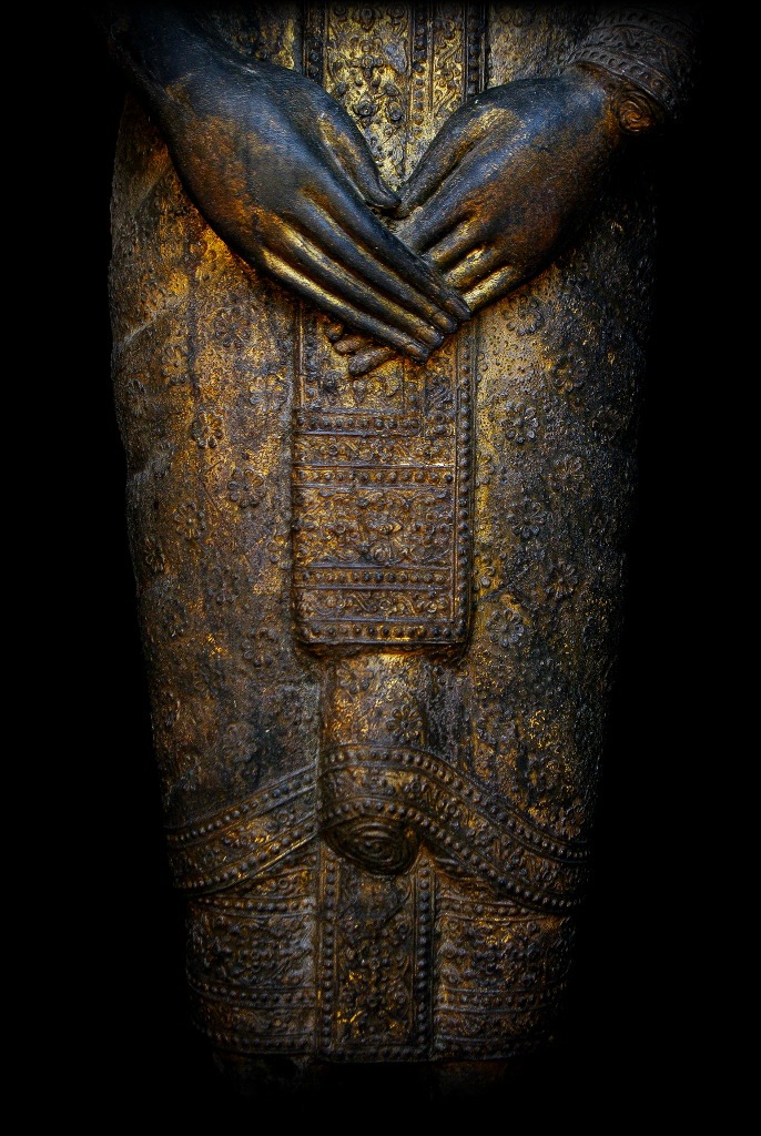 Extremely Rare 19C Bronze Rattanakosin Thai Buddha #AL.1046