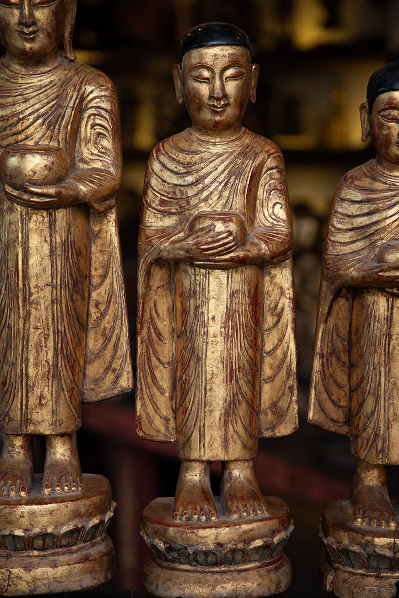 Buddhist Monk , Burmese Monk , Thai Monk , Wood monks