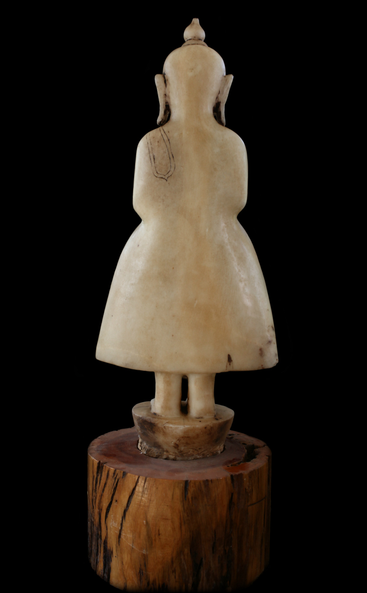 Fantastic Set 19C Bronze Burmese Buddhist Monks #B070