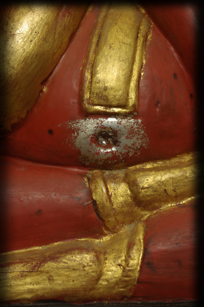 Extremely Rare 19C Wood Lanna Thai Buddha #B010-2