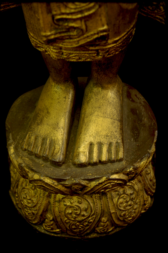 Extremely Rare 19C Standing Mandalay Burma Buddha #B016-2 