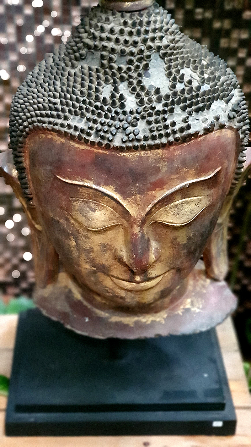 #buddhahead #lacquerbuddhahead #burmabuddha #buddhahead