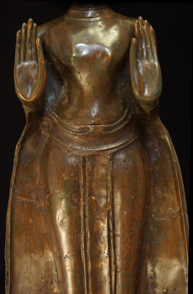 Extremely Rare Late 18C Bronze Laos Buddha #B.027.2