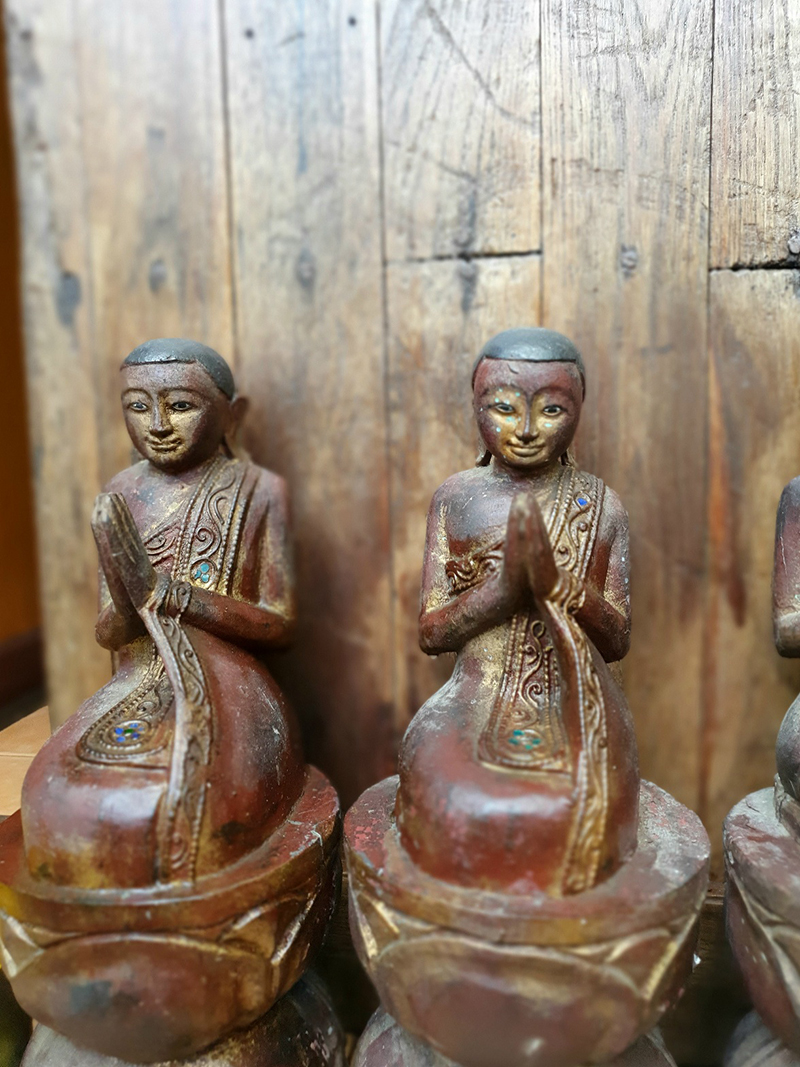 Buddhist Monk , Burmese Monk , Thai Monk , Wood monks