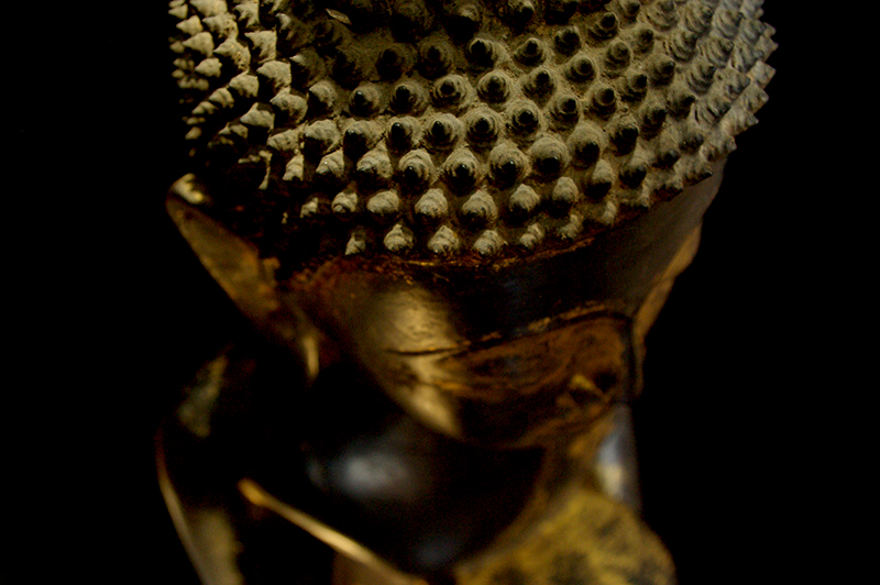 Extremely Rare Early 19C Wood Thai Lanna Buddha #B042-2
