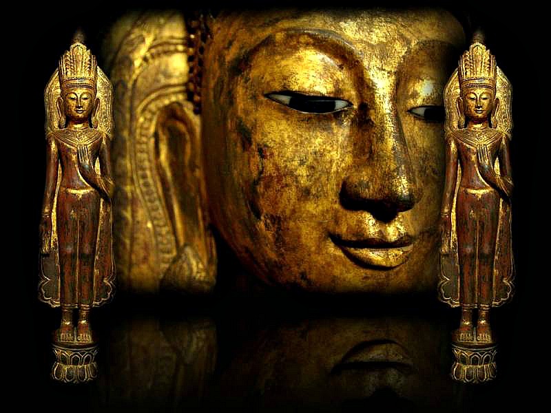 Extremely Rare 18C Wood Burmese Shan Pagan Buddha #B043