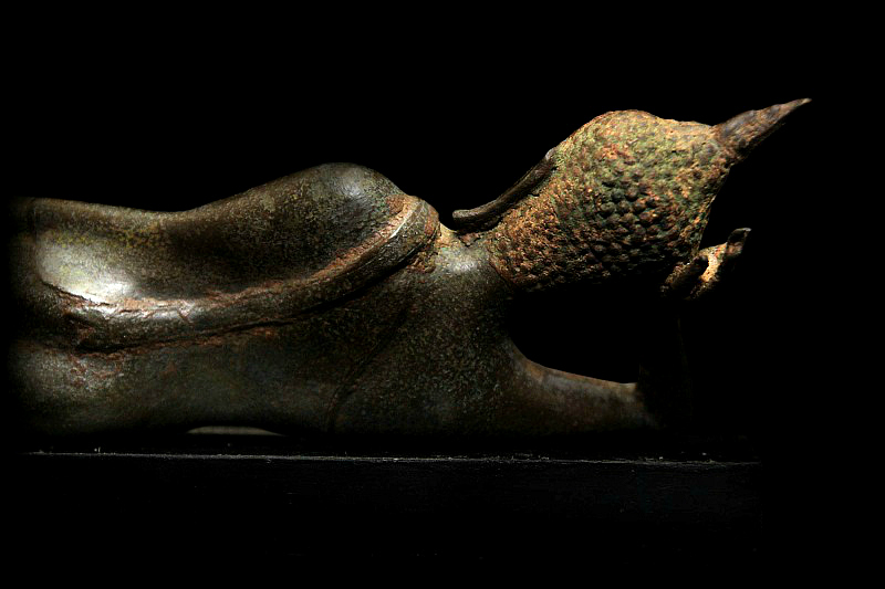 Extremely Rare 19C Bronze Thai Chiangsang Buddha # BB200