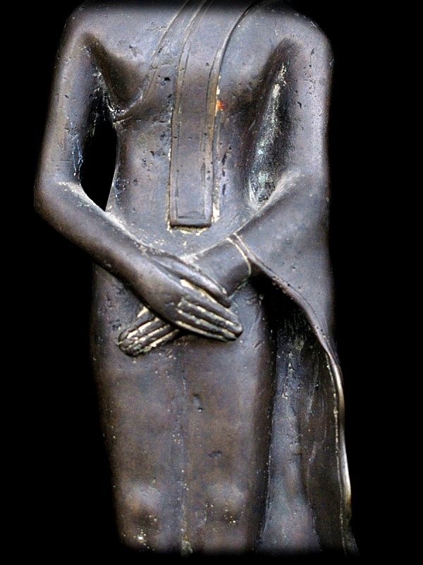 Extremely Rare 19C Bronze Rattanakosin Thai Buddha #BB46