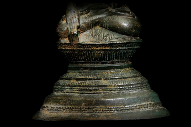 Extremely Rare 19C Bronze Burmese Shan Taiyai Buddha # BB203