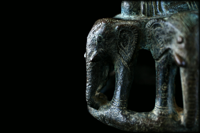 Extremely Rare 19C Bronze Burmese Shan Buddhai # B02-11