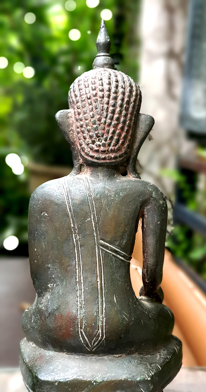 Extremely Rare 18C Bronze Burmese Shan Buddha # BB11