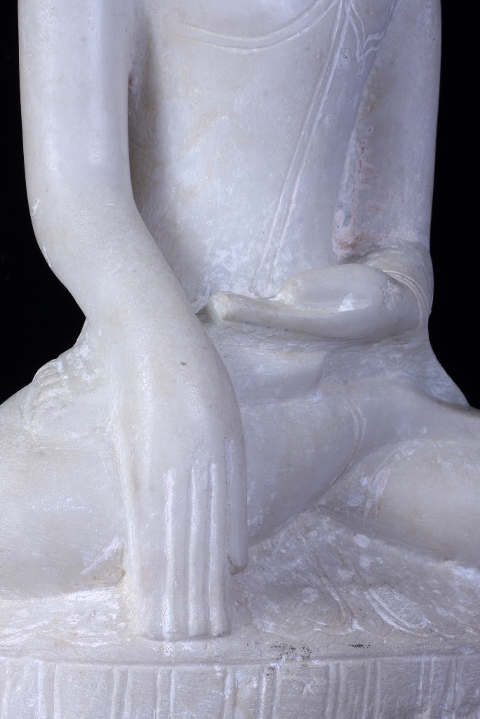 Extremely Rare 18C Alabaster Shan Burma Buddha #BB07