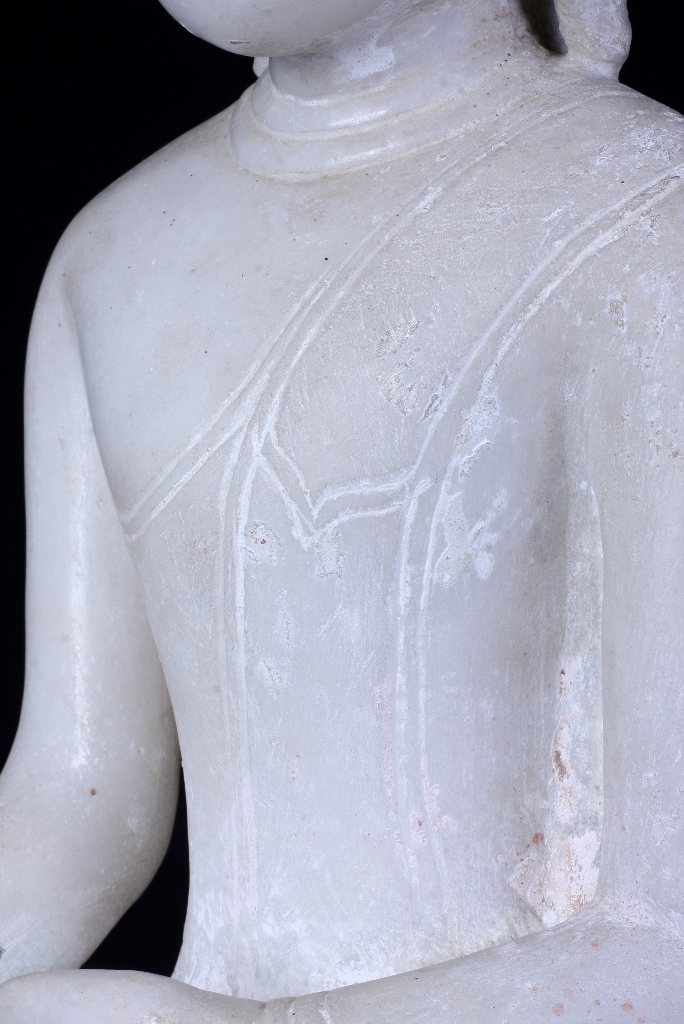 Extremely Rare 18C Alabaster Shan Burma Buddha #BB07